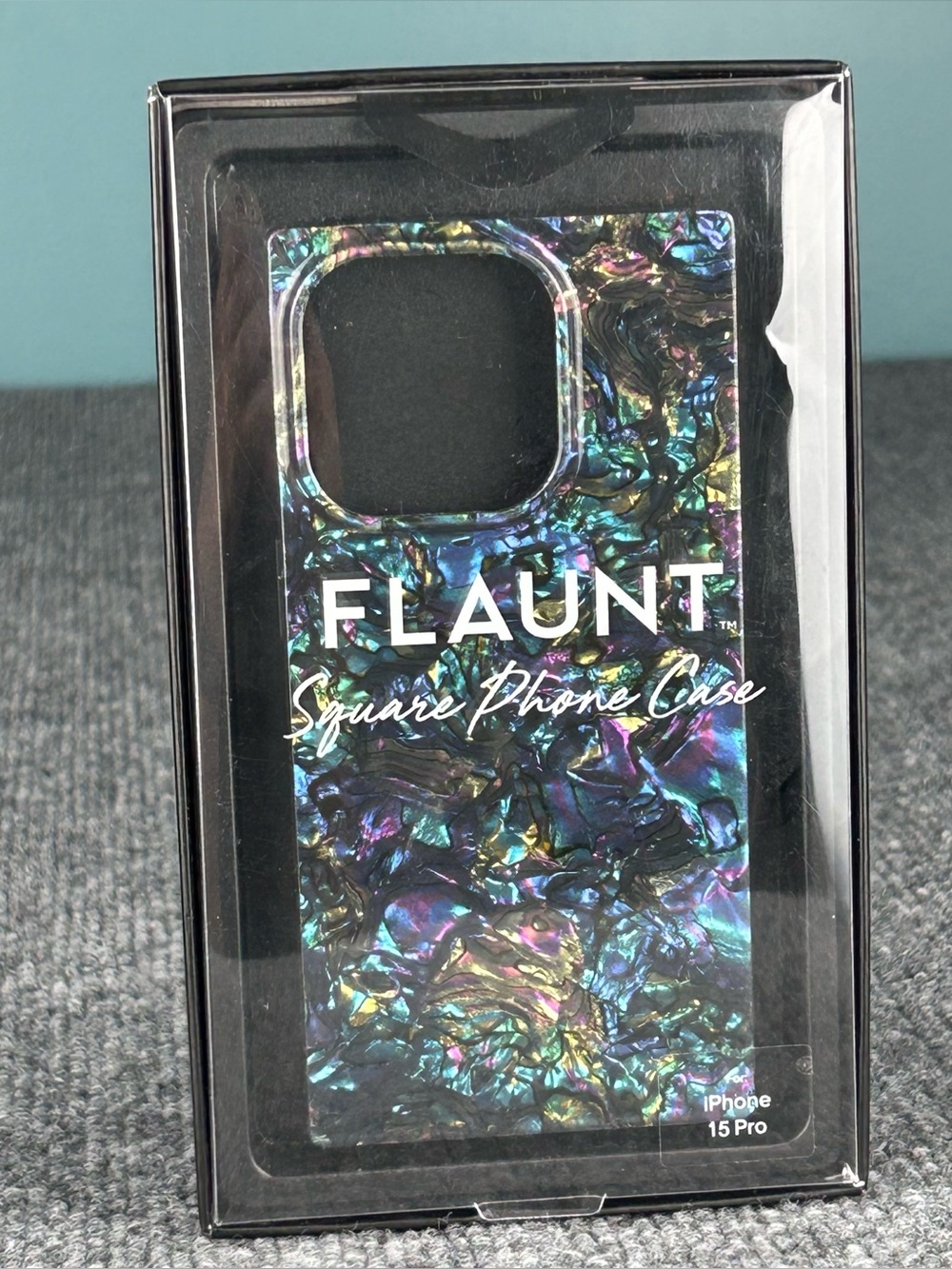 Flaunt Square Case for Apple iPhone 15 Pro Max BLACK OPAL NIB Fun Eye Catching